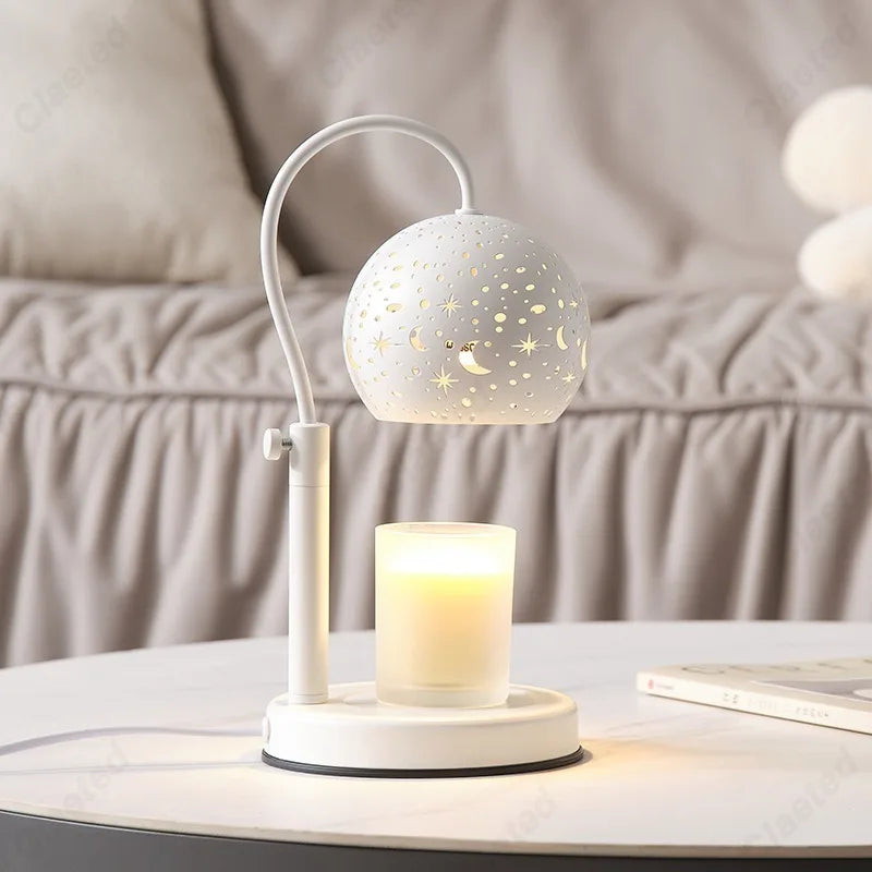 Celestial Starry Night Candle Warmer Lamp