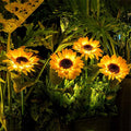 Solar Sunflower LED Lights Outdoor 2 Pack